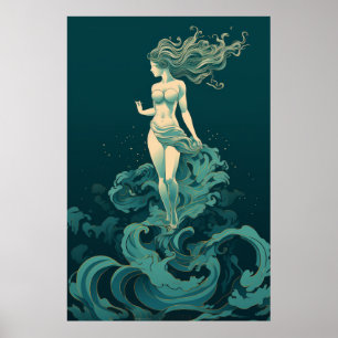 Poster captivant : La déesse grecque antique Vénus