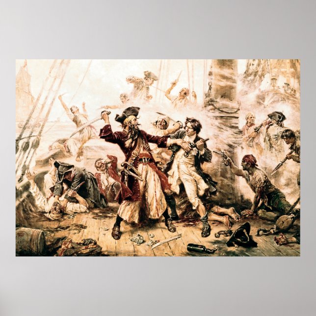 Poster Capture, Barbe noire pirate, Revenge de la reine A (Devant)
