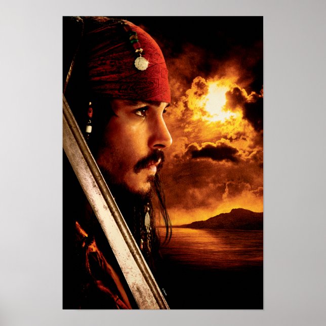 Poster Capture de la face latérale Jack Sparrow (Devant)