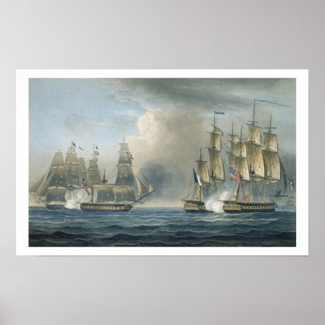 Poster Capture de la Pomone par HMS Arethusa au large de  (Devant)