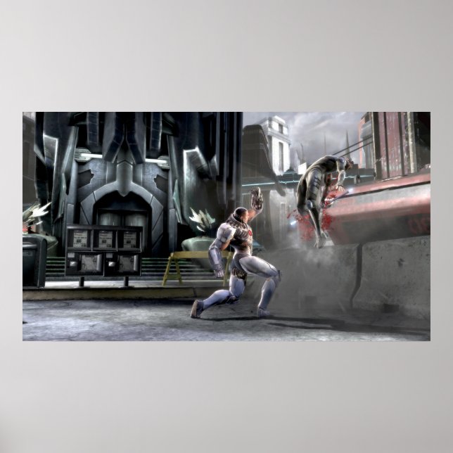 Poster Capture d'écran : Cyborg vs Nightwing (Devant)