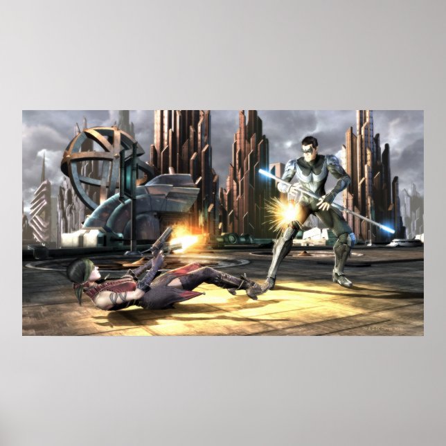 Poster Capture d'écran : Harley vs Nightwing (Devant)