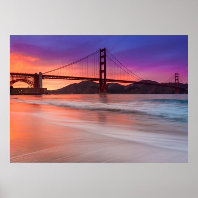 Poster Capture du Golden Gate Bridge de San Francisco (Devant)