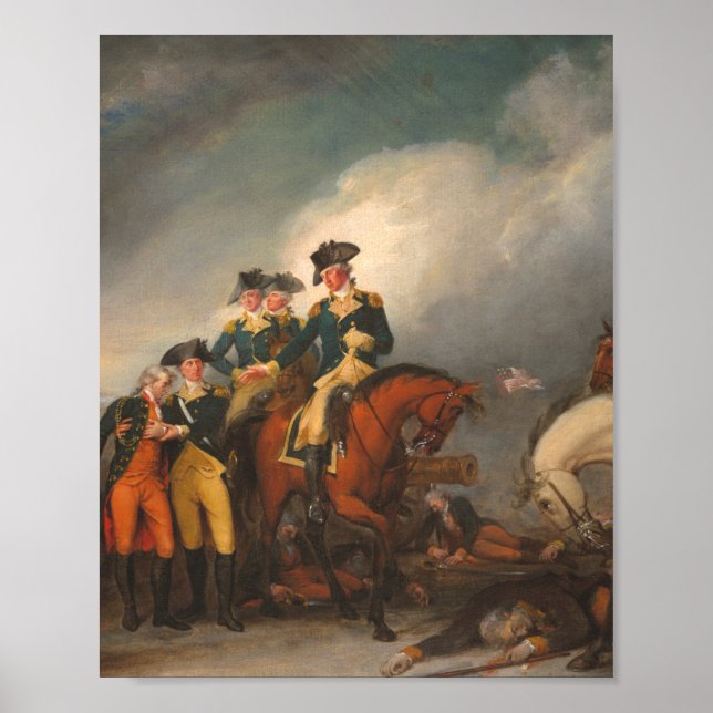 Poster Capture of The Hessians At Trenton - John Trumbull (Devant)