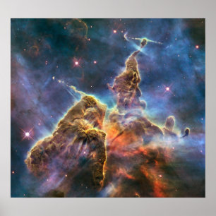 Poster Captures de Hubble Vue de 'Mystic Mountain'