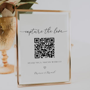 Poster Capturez l'album photo Love Mariage QR Code