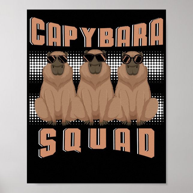 Poster Capybara (Devant)