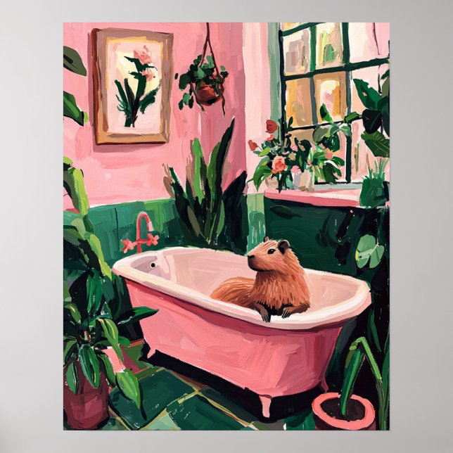 Poster capybara (Devant)