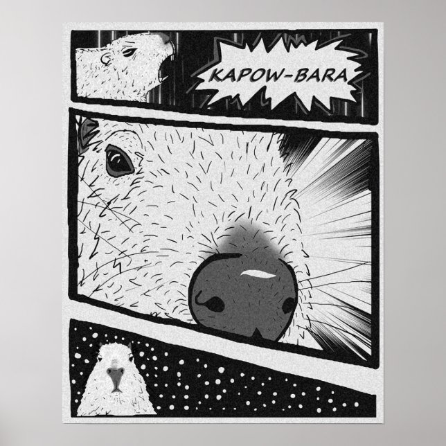 Poster Capybara Anime (Devant)