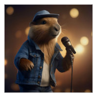 "Capybara Cowboy : Serenading the Wild West"