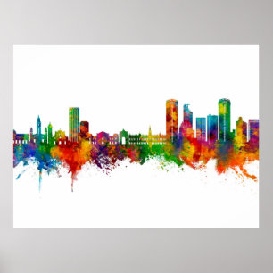 Poster Caracas Venezuela Skyline
