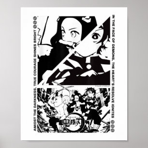 Poster Caractères de calque de démon de l'année - Scène d