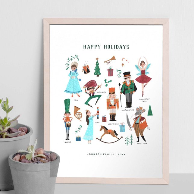 Poster Caractères mignons croupe ballet enfants (Créateur téléchargé)