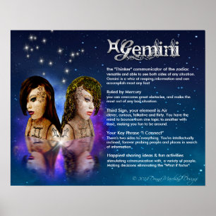 Poster Caractéristiques de Gemini