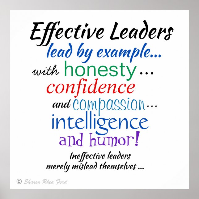 Poster Caractéristiques des leaders efficaces par SRF (Devant)