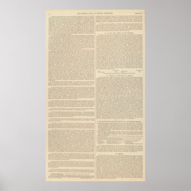 Poster Caractéristiques physiques de l'Europe, Asie (Devant)