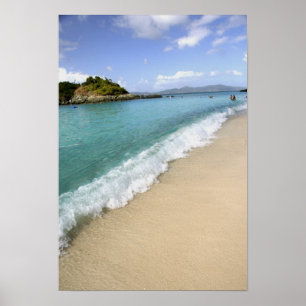 Poster Caraïbes, îles Vierges américaines, St. John,