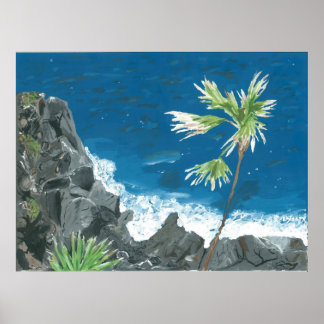 Poster "Caraïbes" Print from Canvas Justice