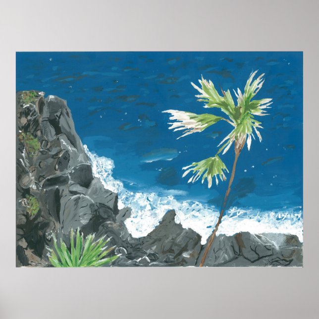 Poster "Caraïbes" Print from Canvas Justice (Devant)