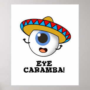 Poster Caramba de l'oeil amusant pistolet mexicain