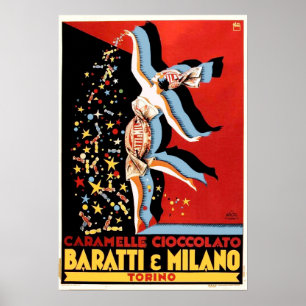 Poster Caramelle Cioccolato, Baratti & Milano, Torin