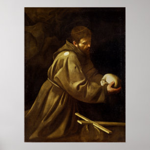 Poster Caravage - Prière de François