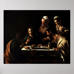 Poster Caravaggio - Cène À Emmaüs 1606
