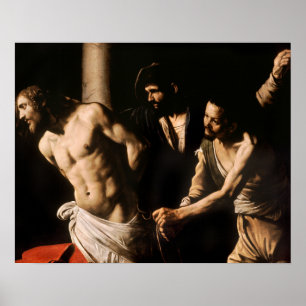 Poster Caravaggio - Christ à la colonne