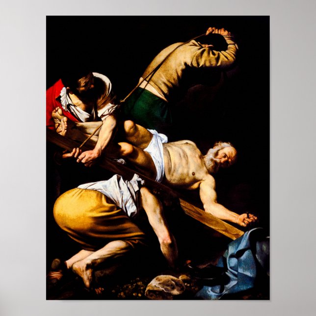 Poster Caravaggio : Crucifixion de Saint Pierre (Devant)