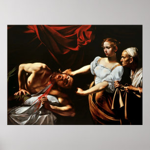 Poster Caravaggio Judith Décapitation Holofernes 1599