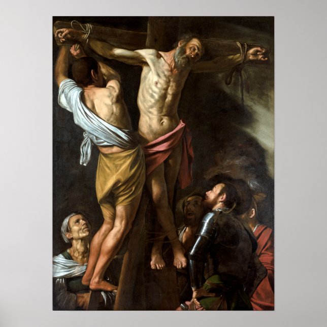 Poster Caravaggio La Crucifixion de Saint Andrew (Devant)