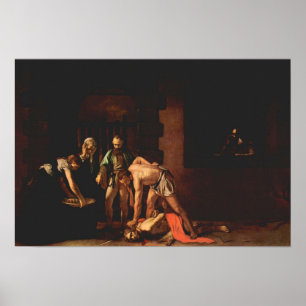 Poster Caravaggio-La décapitation de Jean le Baptiste