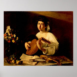 Poster Caravaggio - Le Lute Player