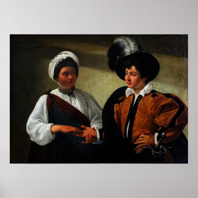 Poster Caravaggio - Le Vendeur Fortune (Devant)