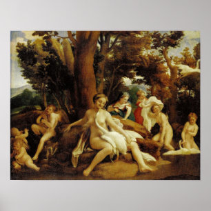 Poster Caravaggio - Leda Avec Le Cygne