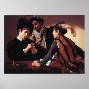 Poster Caravaggio les tricheurs