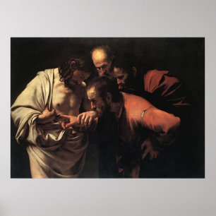 Poster Caravaggio L'Incrédulité De Saint Thomas