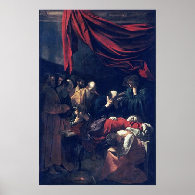 Poster Caravaggio Mort de la Vierge (Devant)