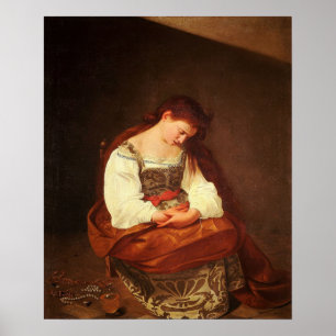 Poster Caravaggio - Penitent Magdalene 1594