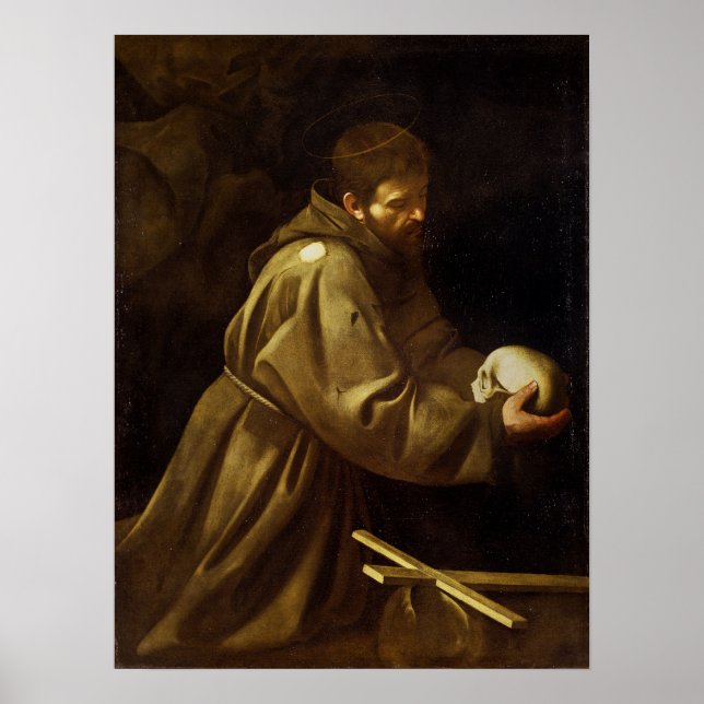 Poster Caravaggio - Prière Francis (Devant)