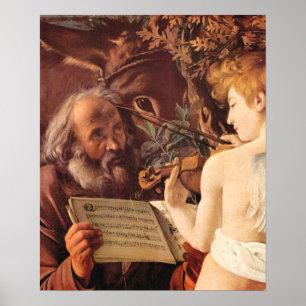 Poster Caravaggio-Repos sur la fuite en Egypte