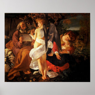 Poster Caravaggio - Repose Sur Le Vol En Egypte 1597