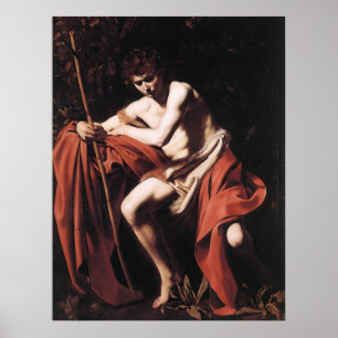 Poster Caravaggio St Jean Le Baptiste