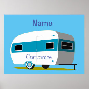 Poster Caravan Camper RV Thunder_Cove
