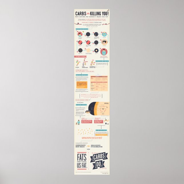 Poster Carbes Vous Tuent Infographie (Devant)