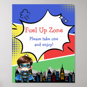 Poster Carburant super-héros