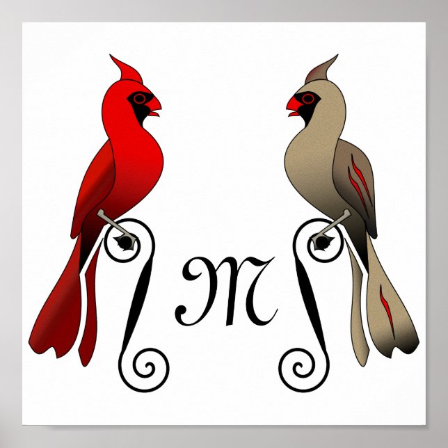 Poster Cardinal du Nord SongBird (Devant)