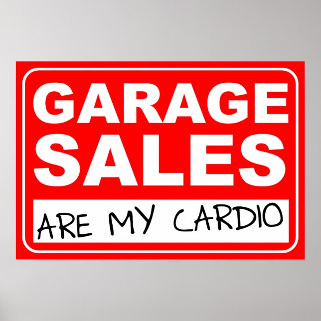 Poster Cardio Vente Garage (Devant)