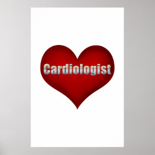 Poster Cardiologue Red Heart
