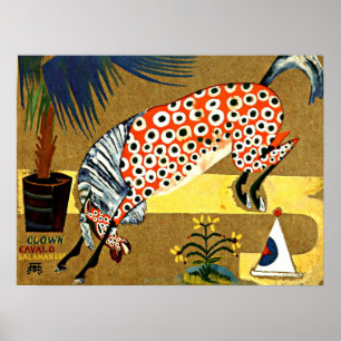 Poster Cardoso - Cheval Clown Salamandra